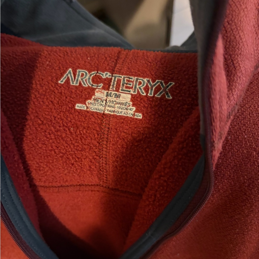 Arc'teryx Burgundy Fleece Jacket